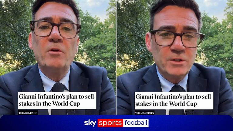 世界杯:国际足联主席贾尼·因凡蒂诺提出3000万英镑激励措施以支持有争议的私人投资计划
